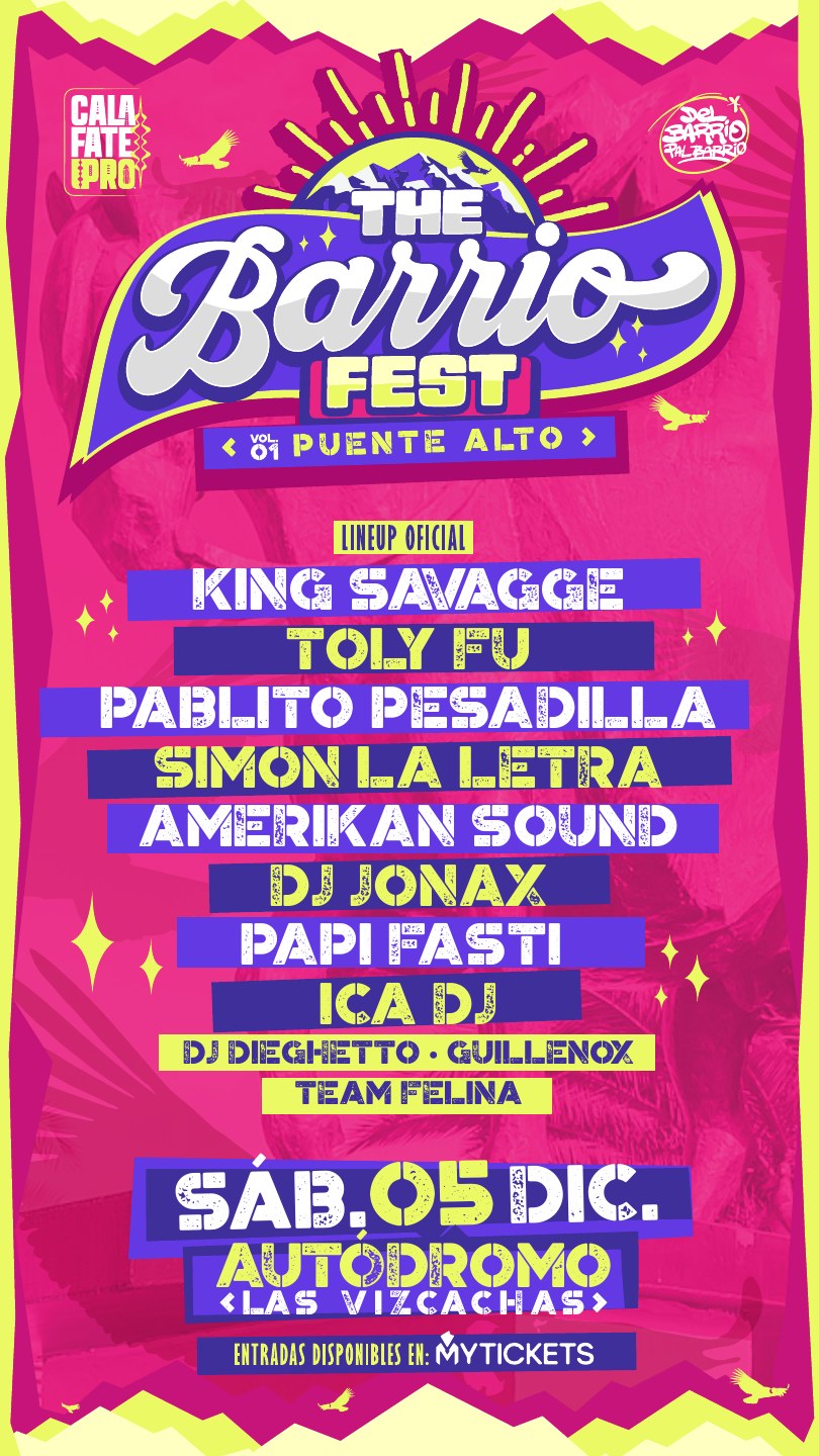 Afiche line-up oficial